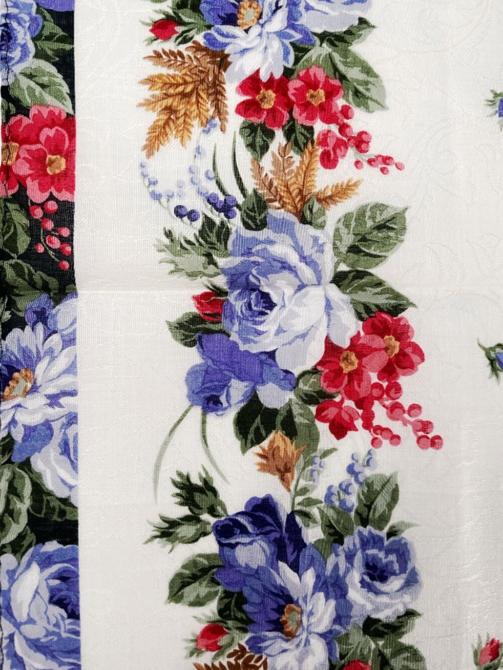 New With Tags Yves Saint Laurent Floral Cotton Scarf - Picture 12 of 14